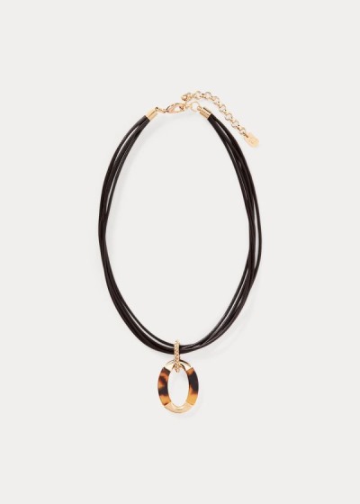 Women's Ralph Lauren Tortoiseshell Pendant Necklace | 067413KVZ